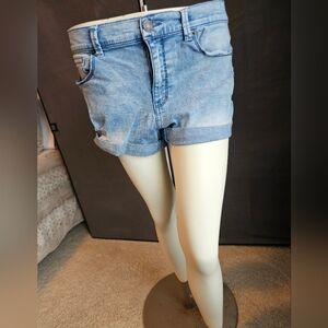 Mudd, Flex Denim Blue Women's Shorts, Size 13